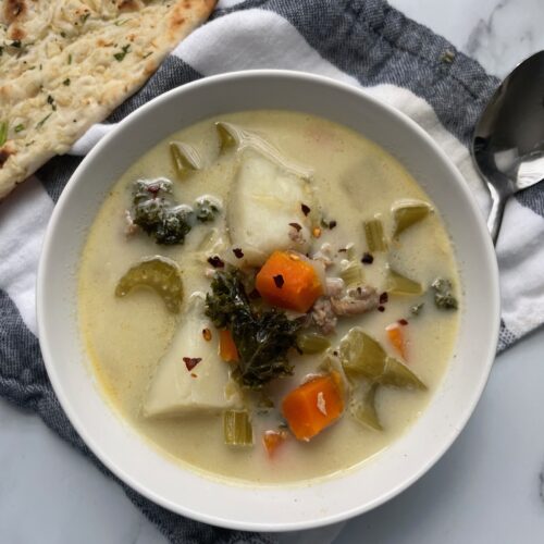 creamy tuscan sausage soup