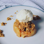 fresh peach crisp