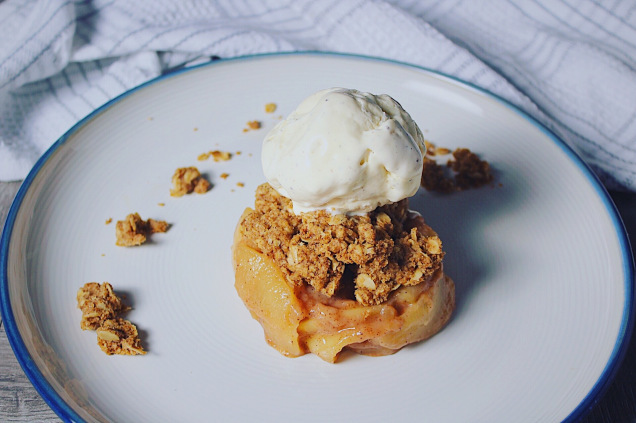 fresh peach crisp