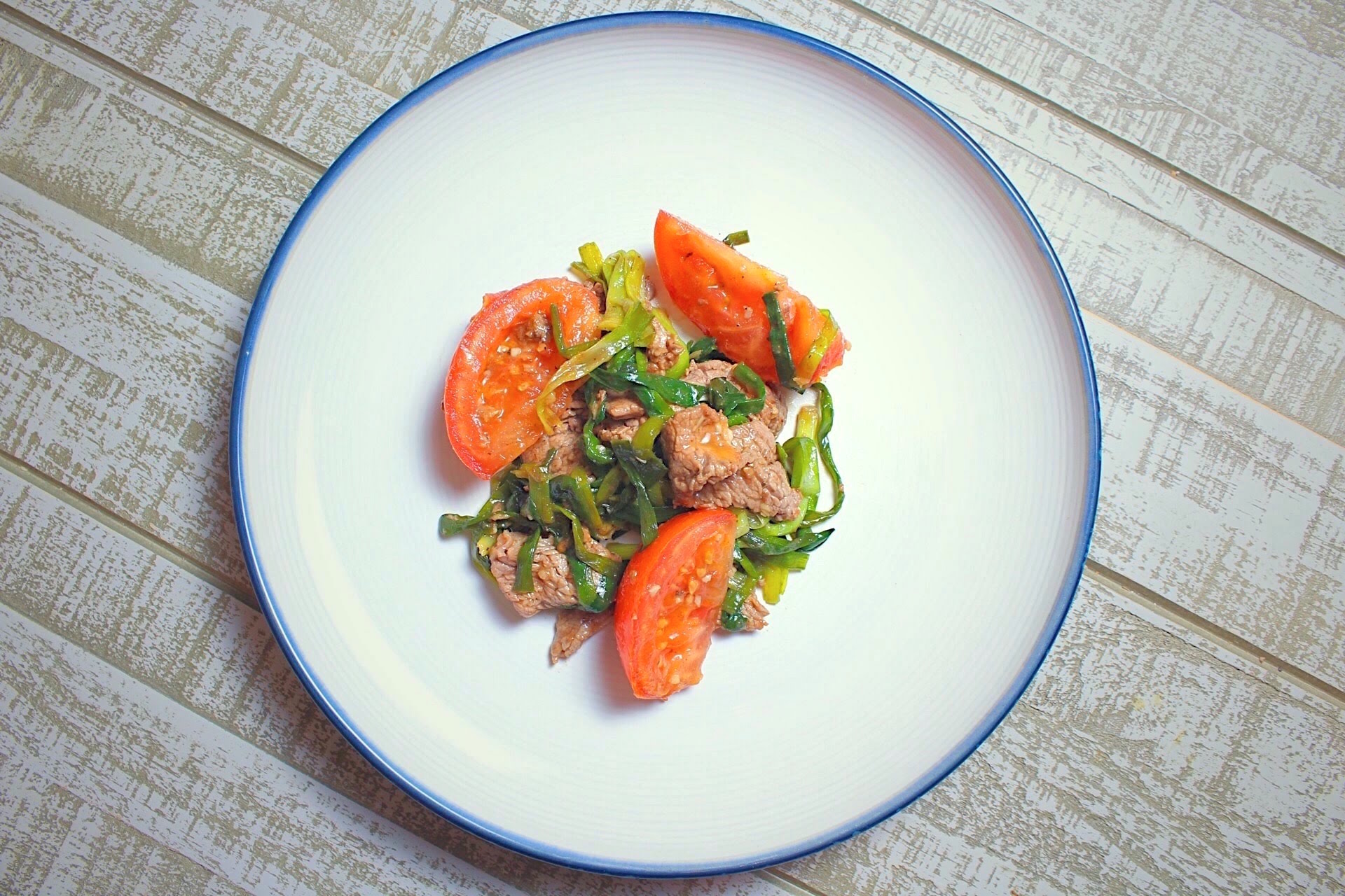 Tomato Beef Stir Fry- Easy Weeknight Dinner | Jenn's Kitchen Diary
