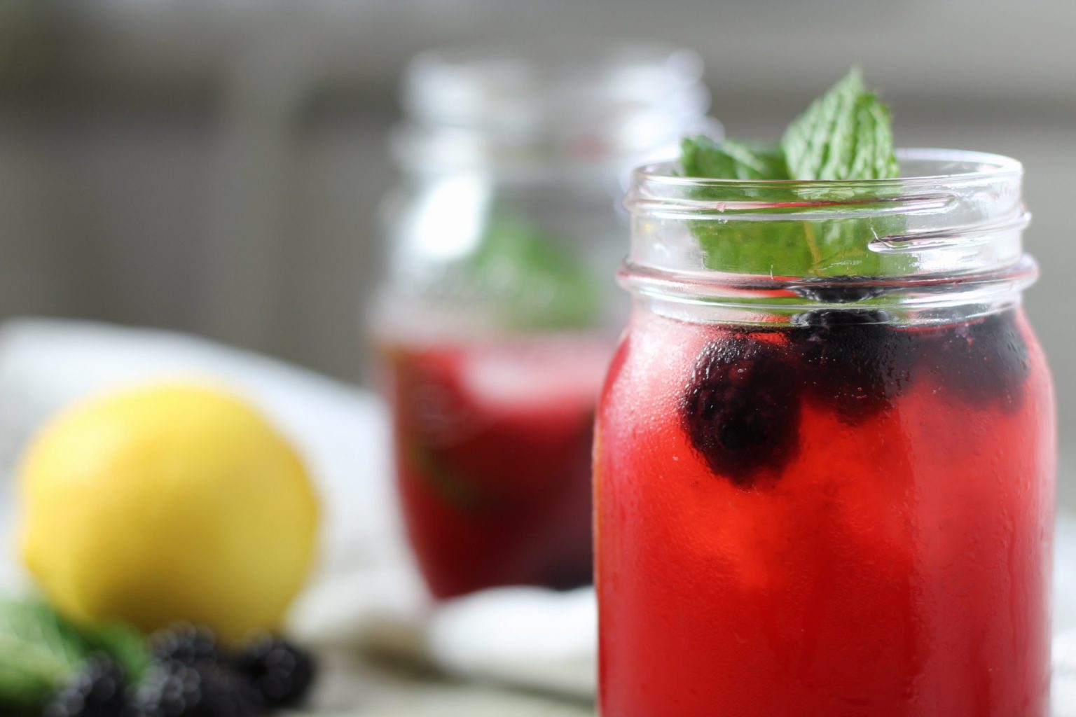 Blackberry Lemonade with Mint: Signature Mocktail | Jenn's Kitchen Diary