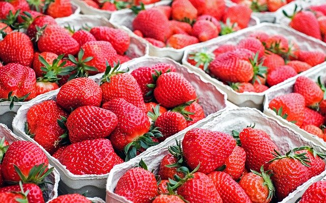 fresh seasonal strawberries