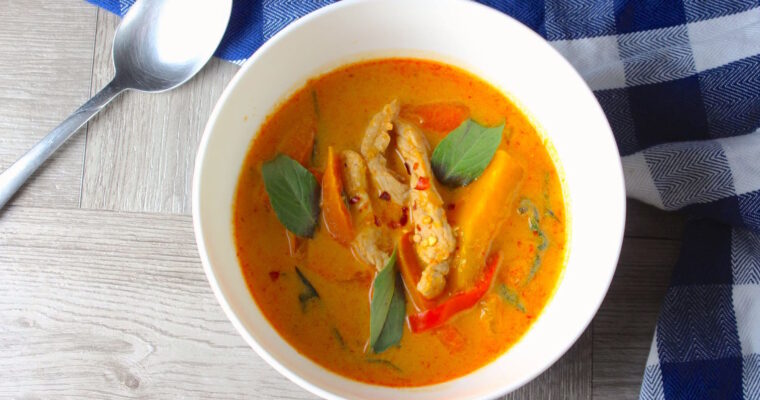 Thai red curry chicken