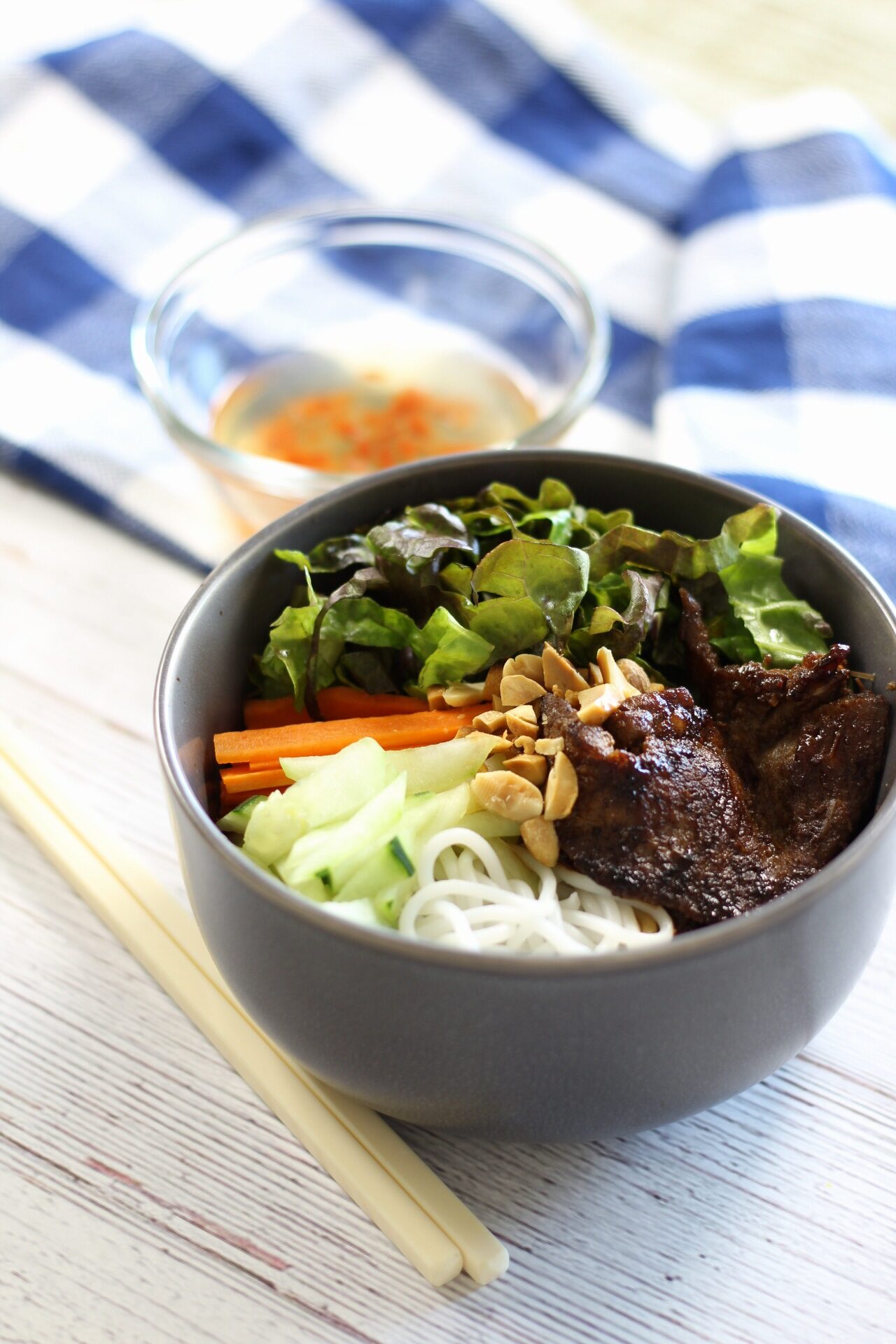 Vietnamese vermicelli salad