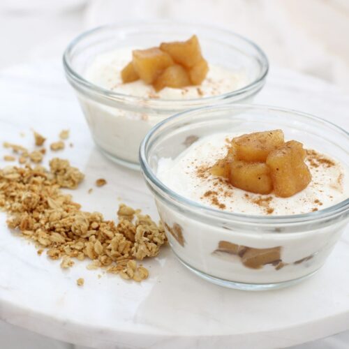 cinnamon apple yogurt parfait