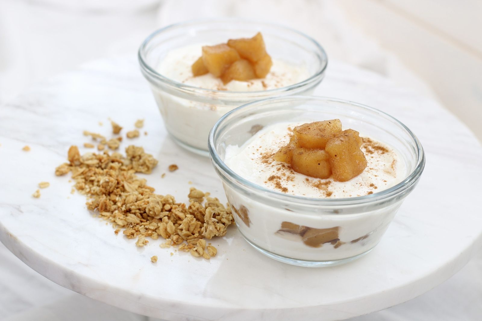 cinnamon apple yogurt parfait