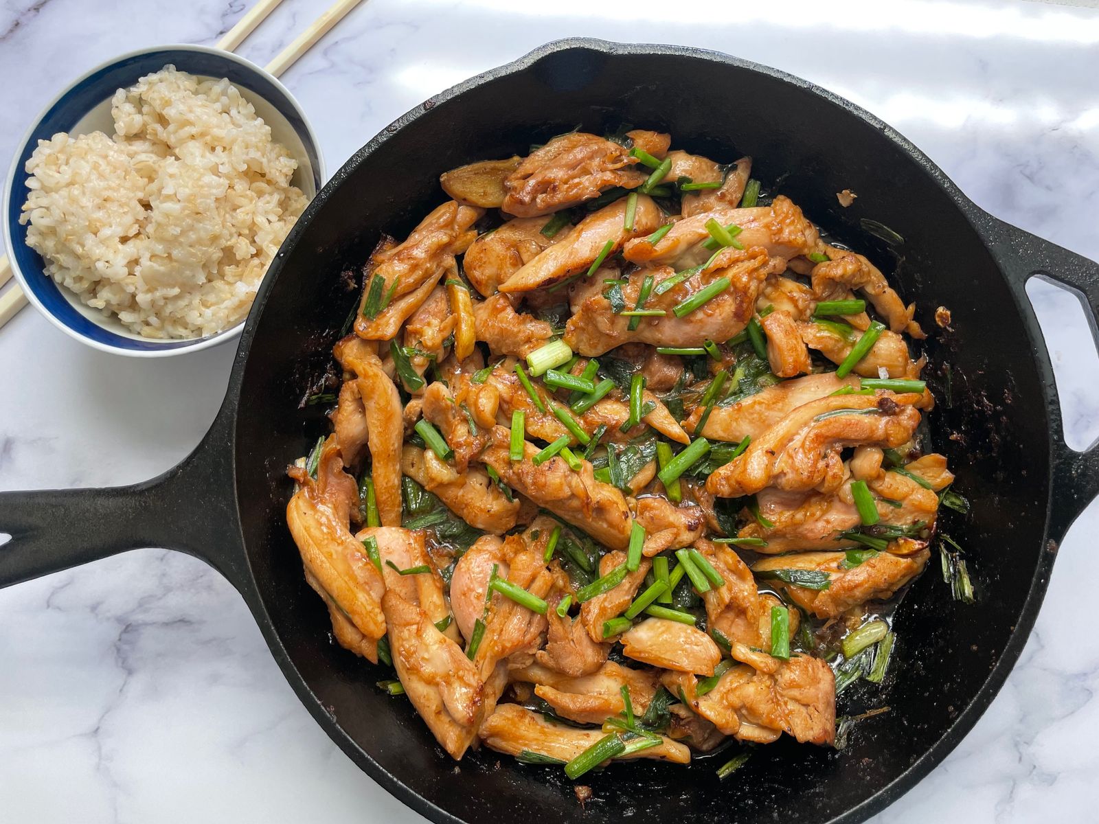 sesame ginger chicken stir fry