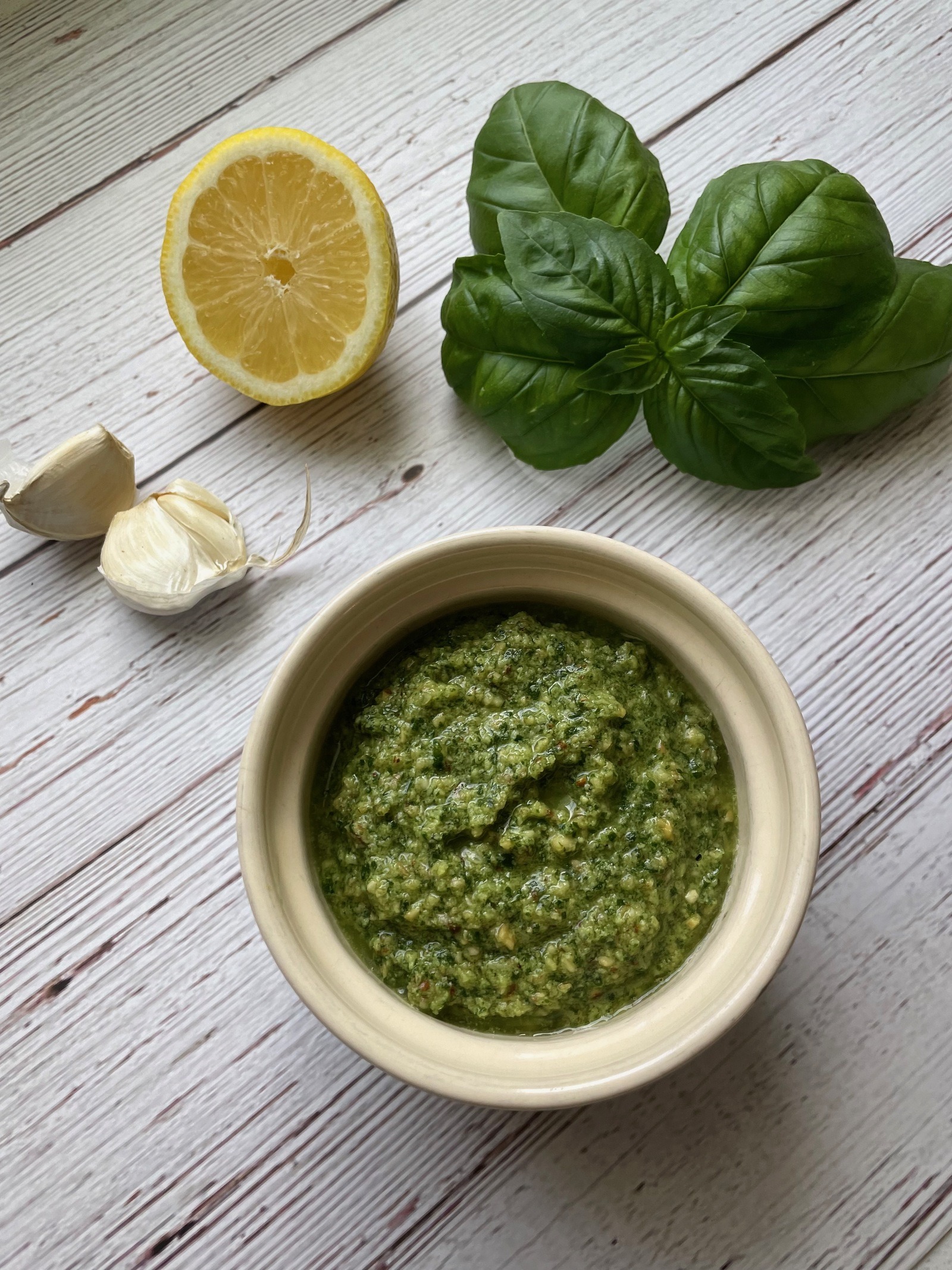 easy vegan basil pesto