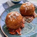 cheesy sausage arancini