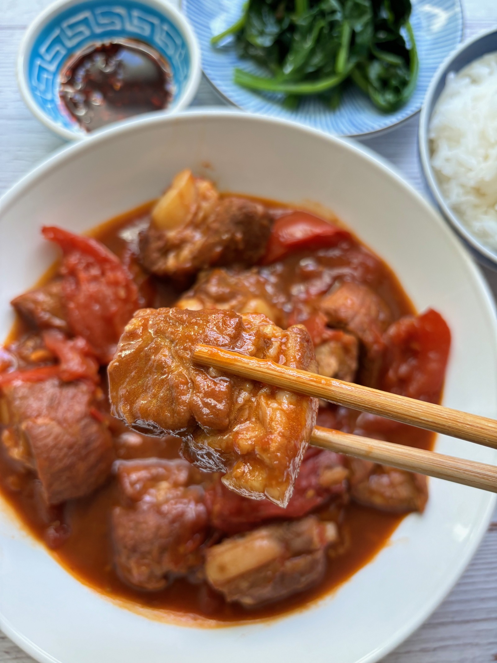 Tomato Braised Spare Ribs