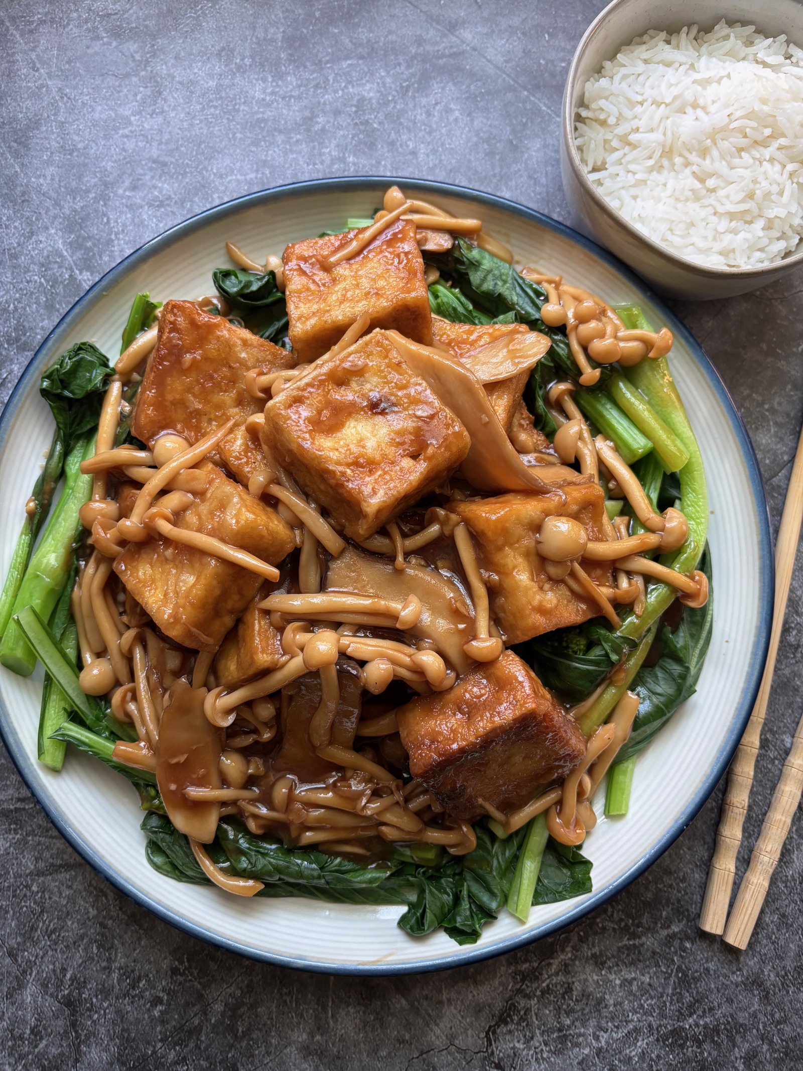 Mushroom and Tofu Stir Fry