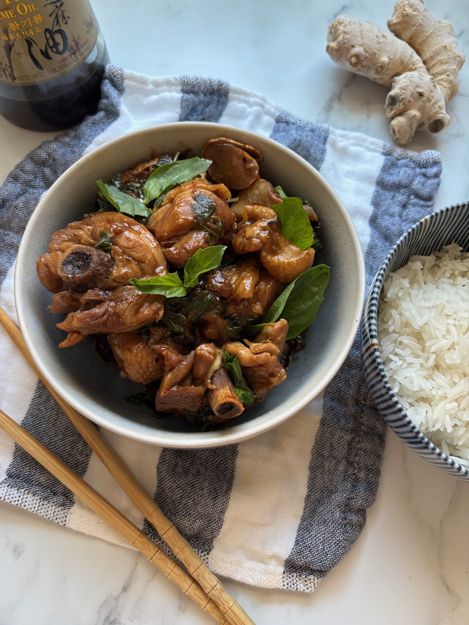 Healthy Three Cup Chicken